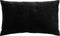 Dutch Decor PIPPA - Kussenhoes velvet 30x50 cm - Raven - zwart - met rits - zonder binnenkussen