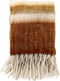 Dutch Decor Plaid Lenard - Wol mix - Bruin - 130x170 cm - Potters Clay - Gestreept