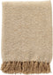 Dutch Decor Plaid Sally - Katoen/Polyester - Beige - 140x180 cm - Irish Cream - Bouclé