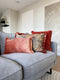 Dutch Decor REBEL - Kussenhoes velvet 30x50 cm Potters Clay - oranje - met rits - zonder binnenkussen
