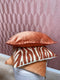 Dutch Decor REBEL - Kussenhoes velvet 30x50 cm Potters Clay - oranje - met rits - zonder binnenkussen