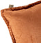 Dutch Decor REBEL - Kussenhoes velvet 30x50 cm Potters Clay - oranje - met rits - zonder binnenkussen