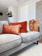 Dutch Decor REBEL - Kussenhoes velvet 30x50 cm Potters Clay - oranje - met rits - zonder binnenkussen