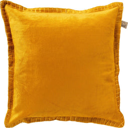 Dutch Decor REBEL - Kussenhoes velvet 45x45 cm Golden Glow - geel - met rits - zonder binnenkussen