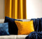 Dutch Decor REBEL - Kussenhoes velvet 45x45 cm Golden Glow - geel - met rits - zonder binnenkussen