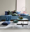 Dutch Decor REMY - Sierkussen velvet 45x45 cm - Insignia Blue - blauw - Inclusief binnenkussen