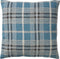Dutch Decor RENZO - Kussenhoes gemeleerd Provincial Blue 45x45 cm - lichtblauw - met rits - zonder binnenkussen