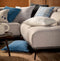 Dutch Decor RENZO - Kussenhoes gemeleerd Provincial Blue 45x45 cm - lichtblauw - met rits - zonder binnenkussen