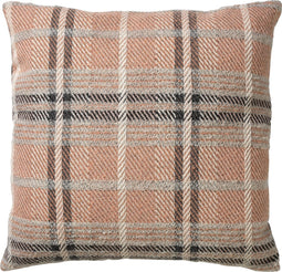 Dutch Decor RENZO - Kussenhoes velvet Muted Clay 45x45 cm - roze - met rits - zonder binnenkussen