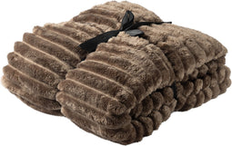 Dutch Decor - RICKY - Plaid 150x200 cm - superzacht - warm en donzig - Driftwood - taupe