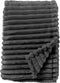 Dutch Decor - RICKY - Plaid 150x200 cm - superzacht - warm en donzig - Charcoal Gray - antraciet