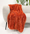 Dutch Decor - RICKY - Plaid 150x200 cm - superzacht - warm en donzig - Potters Clay - oranje terra