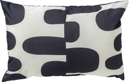 Dutch Decor - RIVANO - Buitenkussen 40x60 cm - waterafstotend en uv-bestendig - Charcoal Gray - antraciet