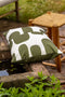 Dutch Decor - RIVANO - Buitenkussen 40x60 cm - waterafstotend en uv-bestendig - Olive Branch - groen