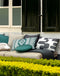 Dutch Decor - RIVANO - Buitenkussen 40x60 cm - waterafstotend en uv-bestendig - Charcoal Gray - antraciet