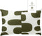 Dutch Decor - RIVANO - Buitenkussen 40x60 cm - waterafstotend en uv-bestendig - Olive Branch - groen