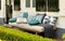 Dutch Decor - RIVANO - Outdoor Kussenhoes 40x60 cm - waterafstotend en uv-bestendig - Charcoal Gray - grijs