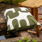 Dutch Decor - RIVANO - Outdoor Kussenhoes 40x60 cm - waterafstotend en uv-bestendig - Olive Branch - groen