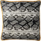 Dutch Decor ROAN - Sierkussen 45x45 cm - slangenprint - Charcoal Gray - antraciet - Inclusief binnenkussen