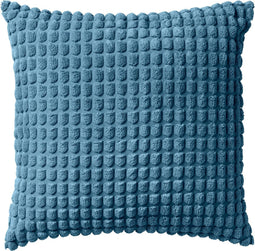 Dutch Decor ROME - Kussenhoes 45x45 cm - 100% polyester - effen kleur - Provincial Blue - lichtblauw - met rits
