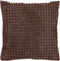 Dutch Decor ROME - Kussenhoes 45x45 cm - 100% polyester - effen kleur - Chocolate Martini - donkerbruin - met rits - zonder binnenkussen
