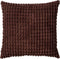 Dutch Decor ROME - Kussenhoes 45x45 cm - 100% polyester - effen kleur - Rocky Road - donkerbruin - met rits