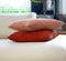 Dutch Decor ROME - Kussenhoes 45x45 cm - 100% polyester - effen kleur - Potters Clay - oranje - met rits - zonder binnenkussen