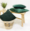 Dutch Decor ROME - Kussenhoes 45x45 cm - 100% polyester - effen kleur - Mountain View - donkergroen - met rits - zonder binnenkussen