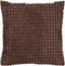 Dutch Decor ROME - Kussenhoes 45x45 cm - 100% polyester - effen kleur - Chocolate Martini - donkerbruin - met rits - zonder binnenkussen