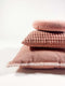 Dutch Decor ROME - Kussenhoes 45x45 cm - 100% polyester - effen kleur - Muted Clay - roze - met rits - zonder binnenkussen