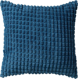 Dutch Decor ROME - Sierkussen 45x45 cm - 100% polyester - effen kleur - Insignia Blue - donkerblauw - Inclusief binnenkussen