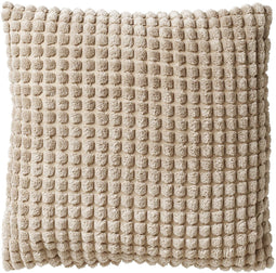 Dutch Decor ROME - Sierkussen 45x45 cm - 100% polyester - effen kleur - Pumice Stone - beige - Inclusief binnenkussen