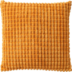 Dutch Decor ROME - Sierkussen 45x45 cm - 100% polyester - effen kleur - Golden Glow - geel - Inclusief binnenkussen