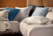 Dutch Decor ROME - Sierkussen 45x45 cm - 100% polyester - effen kleur - Provincial Blue - lichtblauw - Inclusief binnenkussen