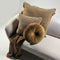 Dutch Decor ROME - Sierkussen 45x45 cm - 100% polyester - effen kleur - Tobacco Brown - bruin - Inclusief binnenkussen