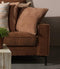 Dutch Decor ROME - Sierkussen 45x45 cm - 100% polyester - effen kleur - Tobacco Brown - bruin - Inclusief binnenkussen