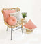 Dutch Decor ROME - Sierkussen 45x45 cm - 100% polyester - effen kleur - Muted Clay - roze - Inclusief binnenkussen