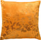 Dutch Decor ROSALIE - Sierkussen velvet 45x45 cm - bloemen en blaadjes - Golden Glow - geel - Inclusief binnenkussen
