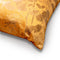 Dutch Decor ROSALIE - Sierkussen velvet 45x45 cm - bloemen en blaadjes - Golden Glow - geel - Inclusief binnenkussen