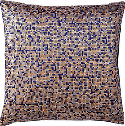 Dutch Decor ROYAL - Kussenhoes met patroon 45x45 cm - Insignia Blue - blauw - met rits - zonder binnenkussen
