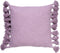 Dutch Decor RUBY - Kussenhoes 45x45 cm - 100% katoen - met flosjes - Lavender Frost - paars - met rits - zonder binnenkussen