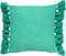 Dutch Decor RUBY - Kussenhoes 45x45 cm - 100% katoen - met flosjes - Beveled Glass - groen - met rits - zonder binnenkussen