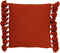 Dutch Decor RUBY - Sierkussen 45x45 cm - 100% katoen - met flosjes - Potters Clay - oranje - Inclusief binnenkussen