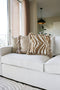 Dutch Decor RUBY - Sierkussen 45x45 cm - 100% katoen - met flosjes - Pumice Stone - beige - Inclusief binnenkussen