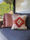 Dutch Decor RUBY - Sierkussen 45x45 cm - 100% katoen - met flosjes - Muted Clay - roze - Inclusief binnenkussen