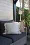 Dutch Decor RUBY - Sierkussen 45x45 cm - 100% katoen - met flosjes - Snow White - wit - Inclusief binnenkussen
