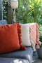Dutch Decor RUBY - Sierkussen 45x45 cm - 100% katoen - met flosjes - Pumice Stone - beige - Inclusief binnenkussen