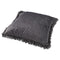 Dutch Decor SAARA - Sierkussen velvet Charcoal Grey 45x45 cm - grijs