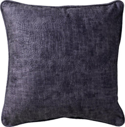 Dutch Decor SAMMY - Sierkussen 45x45 cm - slangenprint - Charcoal Gray - antraciet - Inclusief binnenkussen