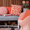 Dutch Decor - SAMONE - Outdoor Sierkussen 45x45 cm - waterafstotend en uv-bestendig - Potters Clay - oranje